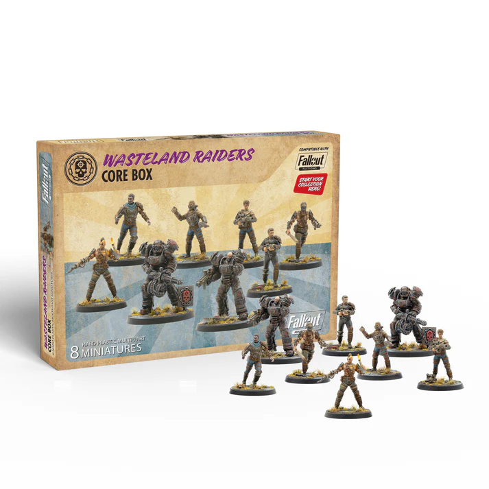 Figurine fallout wasteland raiders plastic box